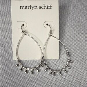 Marlyn Schiff Silver Dangle Earrings